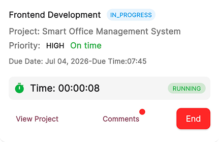 Employee Mobile App & Automatic Time Tracking