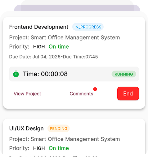 Employee Mobile App & Automatic Time Tracking